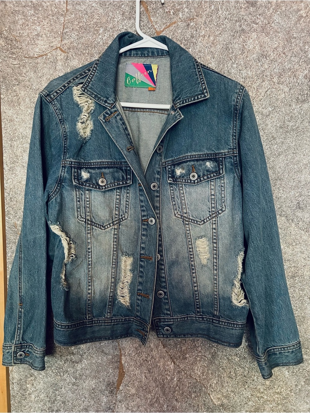 Distressed Blue Denim Jacket